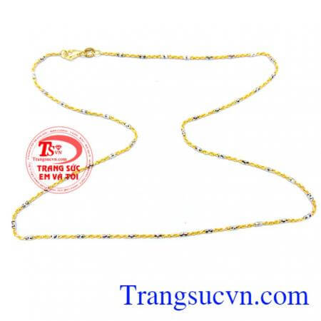 Dây chuyền nữ vàng tây sang trọng