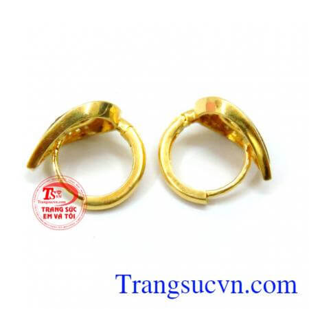 Đôi hoa tai vàng 10k nữ tính