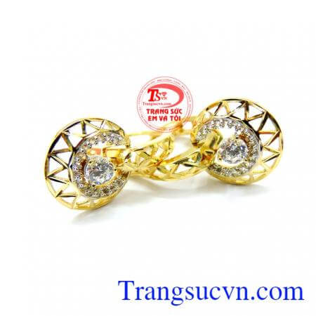 Đôi hoa tai vàng tây kiểu đẹp bán hàng trên toàn quốc gia hàng toàn quốc