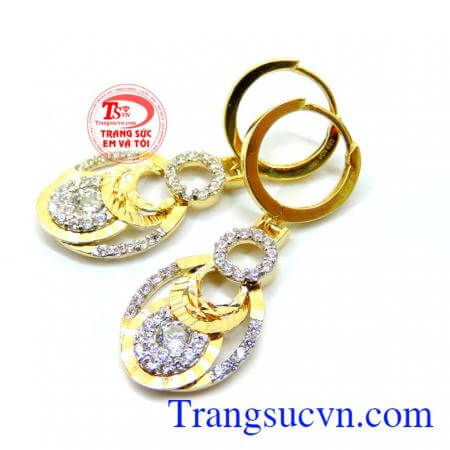 Bán Hoa tai vàng tây nữ trang quà tặng là sản phẩm hoa tai vàng tây tinh tế, hoa tai vàng tây đẹp,
