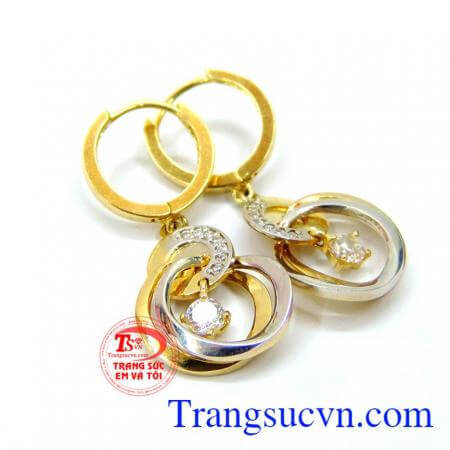 Hoa tai nữ trang đẹp 10k