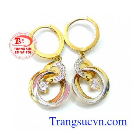 Hoa tai nữ trang đẹp 10k