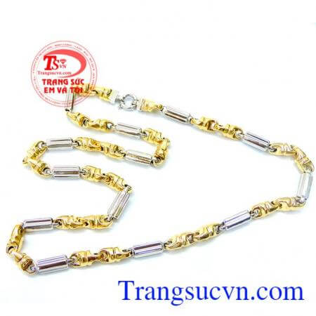 Dây chuyền nam vàng tây sang trọng 