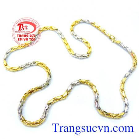 Dây chuyền nam vàng tây sang trọng