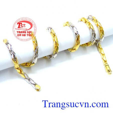 Dây chuyền nam 18k Italy sang trọng