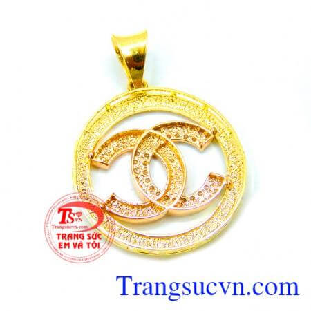 Mặt dây chuyền 18k chanel đẹp 
