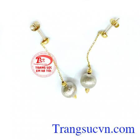 Đôi hoa tai vàng 10k cá tính