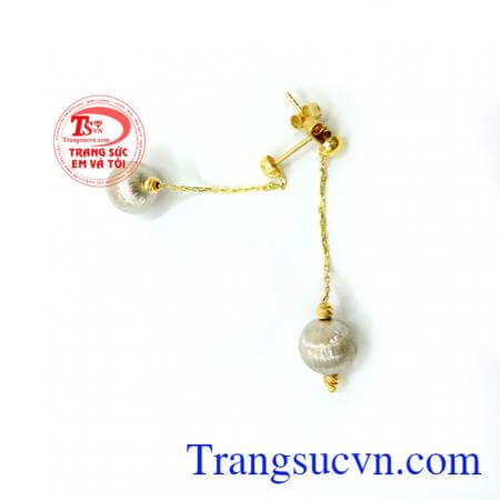 Đôi hoa tai vàng 10k cá tính chất lượng.