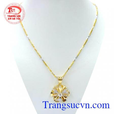 Bộ dây chuyền vàng nữ cá tính, bộ nữ măt dây chuyền nữ nhỏ xinh, dây chuyền vàng tây 10k, dây nữ Ý, dây nữ quyến rũ, sang trọng cho phái đẹp.