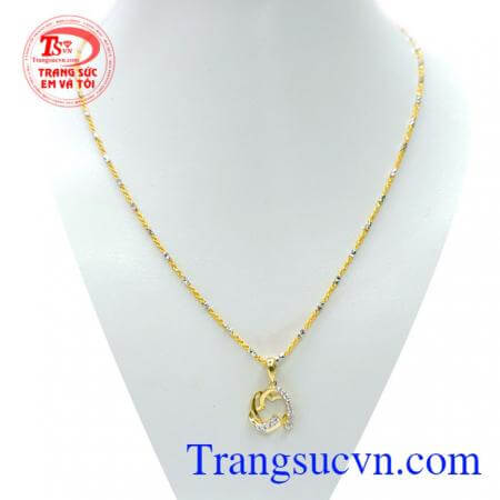 Sản phẩm nữ trang bộ trang sức Dây chuyền nữ 10k