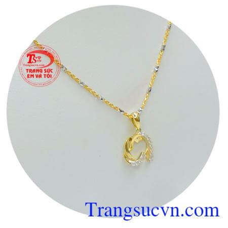 Bộ nữ trang trái tim đôi vàng 10k sẽ là món quà ý nghĩa trong dịp ngày lễ tết