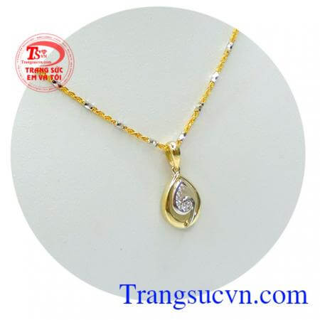 Nữ trang bộ hình giọt nước vàng tây