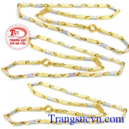 Dây chuyền nam vàng tây sang trọng, tinh tế