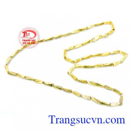 Dây chuyền nam vàng tây tinh tế, được phái mạnh ưa thích