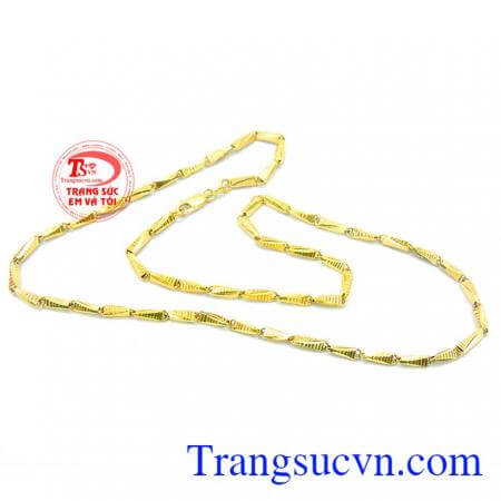 Dây chuyền nam mỏng manh 10k đẹp thể hiện đẳng cấp dành cho nam đeo hợp thời trang và sang trọng, chất lượng đảm bảo,vàng sáng bóng, Uy tín - Hàng Việt Nam Chất Lượng Cao