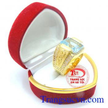 Nhẫn nam vàng Topaz