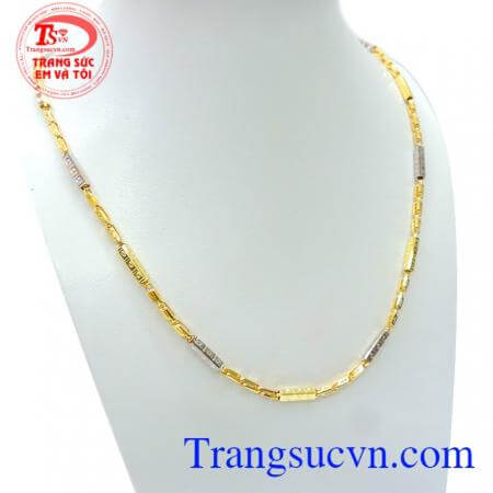 Dây chuyền nam vàng tây sang trọng