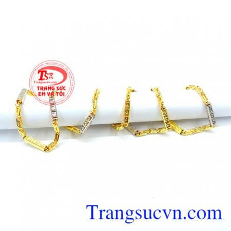 Dây chuyền nam vàng tây sang trọng