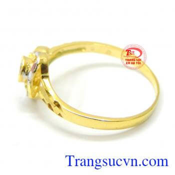 Nhẫn vàng hà nội, Uy tín, khách hàng ưa chuộng, nhẫn vàng đẹp lễ tết và kỷ niệm. Nhẫn nữ vàng tây sáng bóng