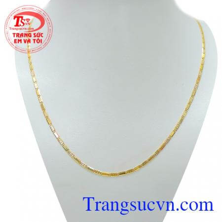 Dây chuyền nữ mãnh vụn yêu thương tinh tế sang trọng với dây chuyền vàng nữ