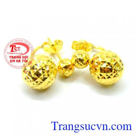 Hoa tai dior 18k nữ tính