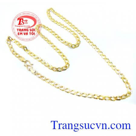 Dây chuyền nam vàng tây sang trọng