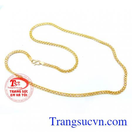 Dây chuyền nam 10k bện xoắn đẹp