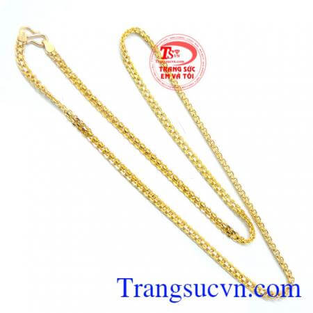 Dây chuyền nam vàng tây sang trọng