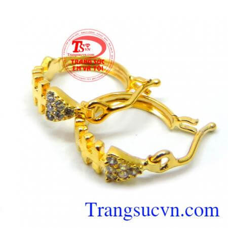 Hoa tai nữ tính vàng 10k đẹp bán hàng trên toàn quốc gia hàng toàn quốc