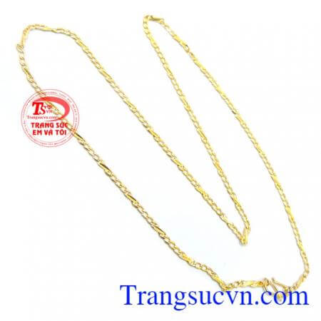 Chiếc dây chuyền kiểu mưa vàng đảm bảo chất lượng vàng