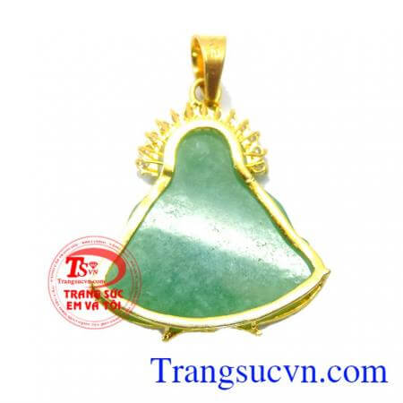 Mặt phật di lặc bọc vàng may mắn