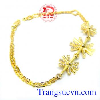 Nữ trang sức 10k lắc tay thiết kế hậu duệ mặt trời korea may mắn nhiều điều tốt lành.