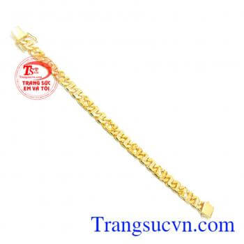 Lắc tay nam vàng 10k mạnh mẽ