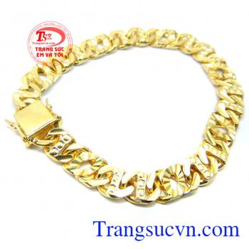 Lắc tay nam vàng 10k mạnh mẽ