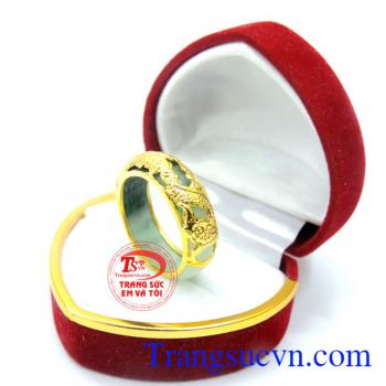Nhẫn nam bọc vàng