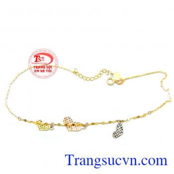 đeo lắc chân vàng tây hợp thời trang, khách hàng nhiều năm liền bình chọn.