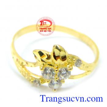 Chất lượng vàng được đảm bảo uy tín. Nhẫn vàng nữ tính 10k