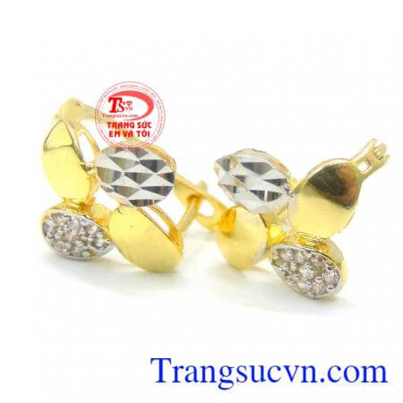 Đôi hoa tai bông hoa 4 cánh đẹp