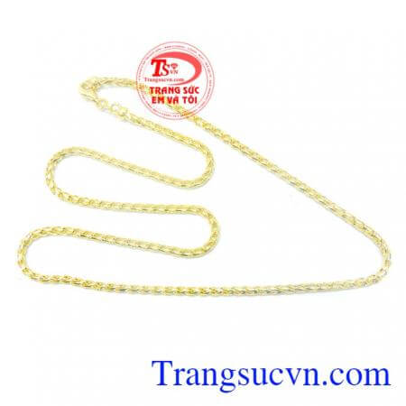 Dây chuyền nam vàng 18k đẹp