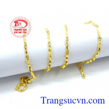 Dây trẻ em vàng 14k đẹp