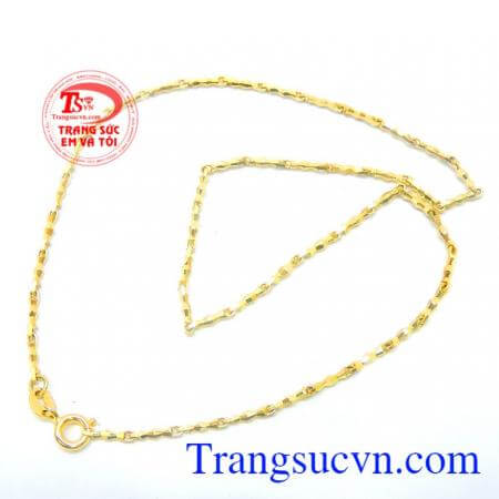 Dây chuyền nam vàng tây sang trọng