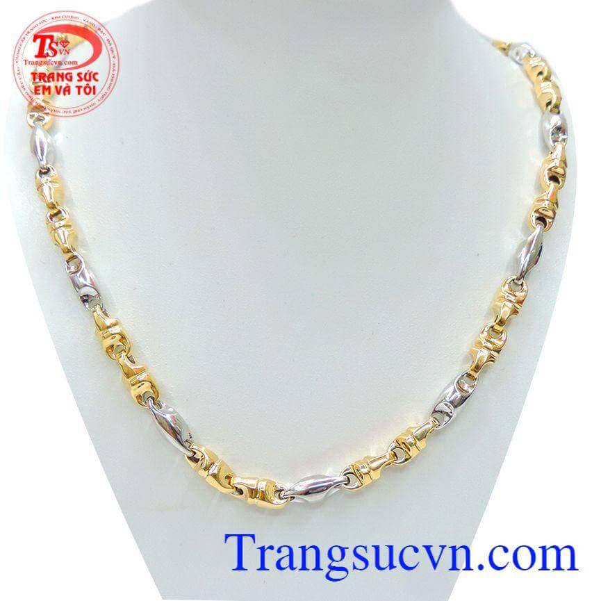 Dây chuyền vàng tây 18k nhập