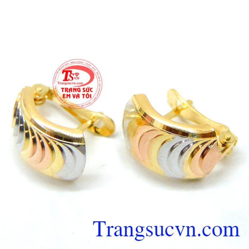 Hoa tai nữ 18k kiểu ý đẹp