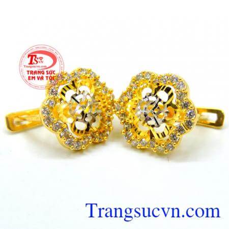 Đôi hoa tai bông hoa đá kết đẹp là sản phẩm bảo hành 6 tháng trên toàn quốc.