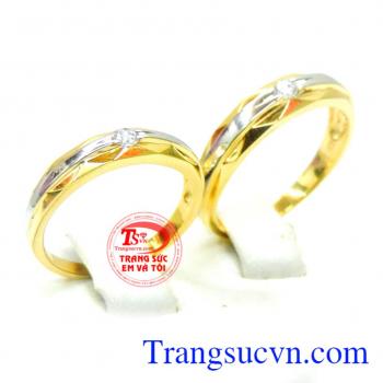 Nhẫn cưới vàng tây