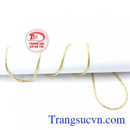 Dây chuyền nam vàng tây sang trọng Dây chuyên nam sáng bóng