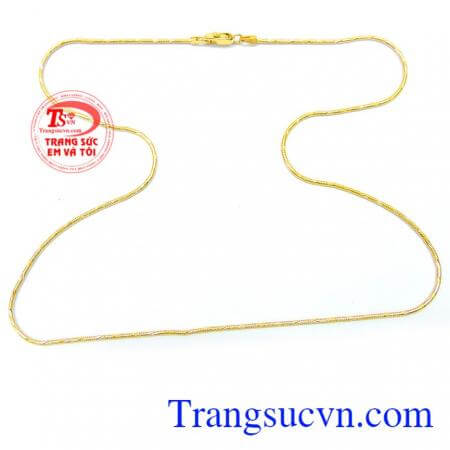 Dây chuyền nữ xoắn 18k ý nhập