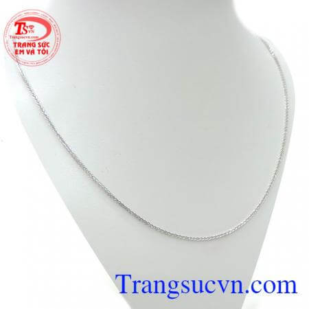 Dây vàng trắng Italy 18k italy tinh tế đeo bền đẹp