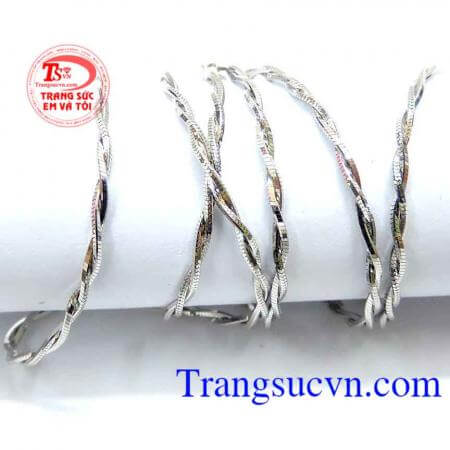 Dây chuyền nữ mảnh 18k ý đẹp