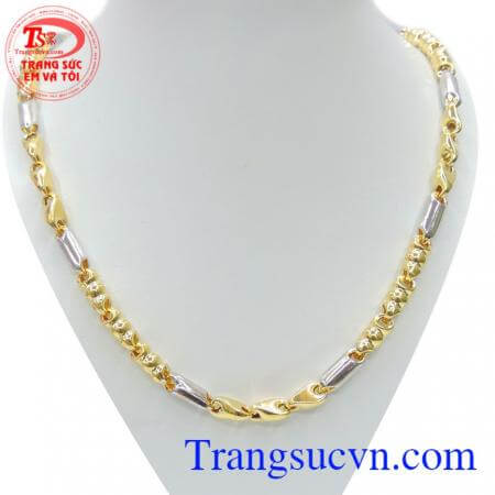Sản phẩm dây chuyền vàng mạnh mẽ thương hiệu TSVN dây chuyền nam 10k đẹp, thiết kế kiểu dáng Italy sang trọng, sành điệu, dây chuyền nam vàng tây phong cách cho phái nam